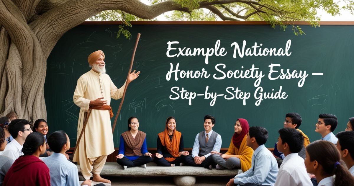 Example National Honor Society Essay - Step-by-Step Guide